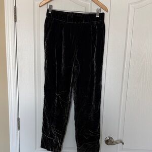 Ann Taylor Pewter Velvet Pants